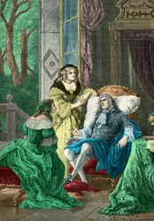 The Duc de La Rochefoucauld in Conversation with Madame de Sevigne and Madame de La Fayette