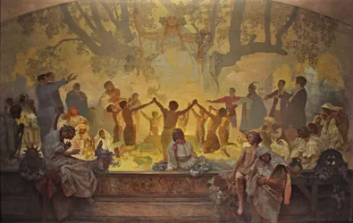 The Oath of Omladina Under the Slavic Linden Tree - The Cycle The Slav Epic