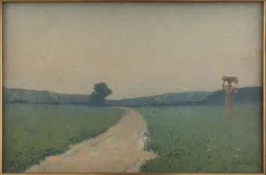 The Road through the Fields in the Morning