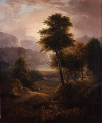 Covered Wagons in the Rockies, 1837