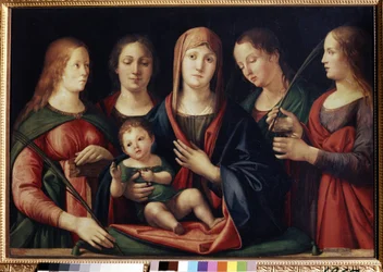 Madonna and the Child with Mary Magdalen, Saint Catherine and Two Saints