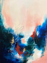 Abstract Golden Bloom