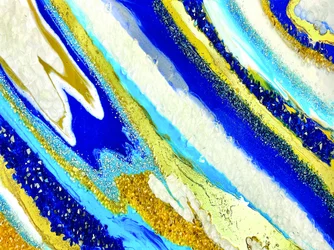 Golden Blue Agate
