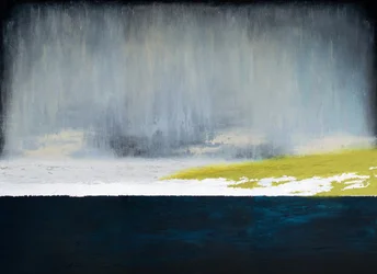 Rain Over Yellow Field