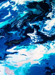 Shimmering Blue Waves