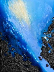 Vivid Coastal Currents