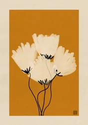 Warm Minimalist Poppies