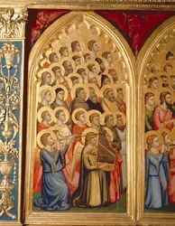 Angels from the Coronation of the Virgin Polyptych (middle left panel)