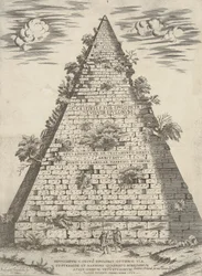 Tomb of C. Cestius Epulo on the Ostian Way with Pyramid and Marble Quadrant, Most Noble and Ancient