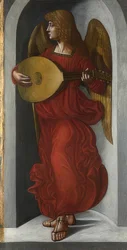 An Angel in Red with Lute (Wing of the Altar of San Francesco, Milan)