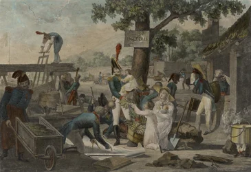 1st View of Aigleville, Colony of Texas or Field of Asylum, c. 1819