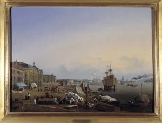 Bordeaux, the Docks of the Customs by Louis Garneray, circa 1820