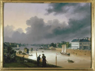The port of Nantes by Louis Garneray, circa 1820