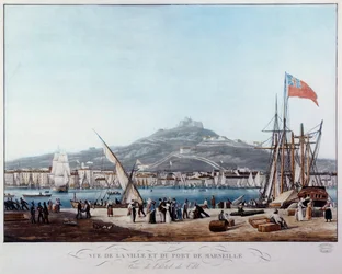 View of the Port of Marseille under the Restoration