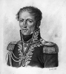 Antoine, Count Drouot, French General. Engraved by Ambroise Tardieu in 1818. Stella Collection
