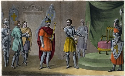 Chilperic II (670 - 721) Was Placed on the Throne by Rainfroi in 715