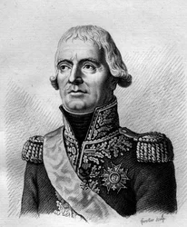 Portrait of Jean Mathieu Philibert, Count Serurier (1742-1819), in Portraits des generaux francais en suite les victoires et conquetes des Francais. Engraved by Ambroise Tardieu in 1818. Stella Collection