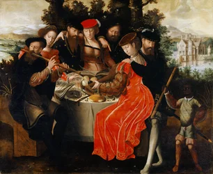 Music Making Company Outdoors, c.1540-50