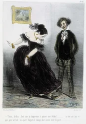 Caricature - in “Madeleines” by Cham, v.1870-1880