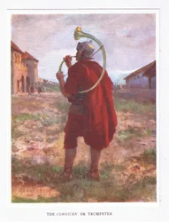A Cornicen or Trumpeter, illustration from The Roman Soldier, 1928