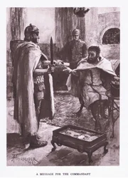 A Message from the Commandant (illustration from The Roman Soldier)