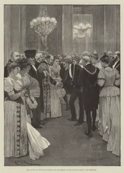 Ball given to Provincial Mayors and Mayoresses at the Mansion House, the Reception