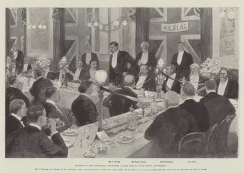 Banquet to the Australian Cricketers at the Inns of Court Hotel, 7 September