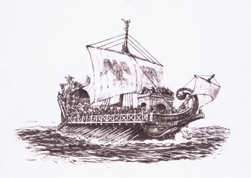 Fleet Patrol: Roman Ships (illustration from The Roman Soldier)