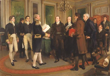 The Signing of the Treaty of Ghent, Christmas Eve, 1814, 1914