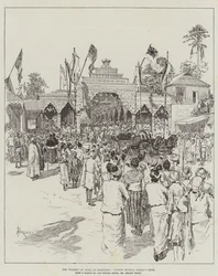 The Viceroy of India at Mandalay, passing Moolla Ismail