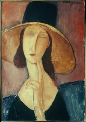 Woman with Large Hat