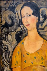 Young Woman in a Yellow Dress (detail)