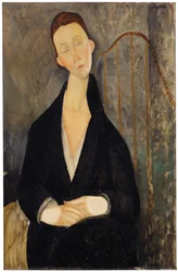 Lunia Czechowska (in the Black Dress)