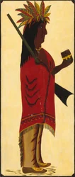 Indian Tobacco Shop Sign (reverse, Indian facing right)