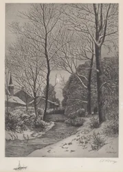 Moonlit Stroll in Winter