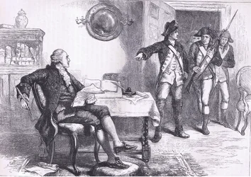 Arrest of William Franklin (illustration from 