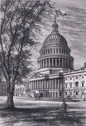 View of the Capitol, Washington (illustration from 