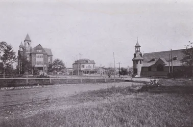 Old Orchard Beach, Maine: Town Hall and Public Library; Post office; St Margaret