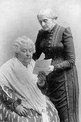 Elizabeth Cady Stanton with Susan B. Anthony