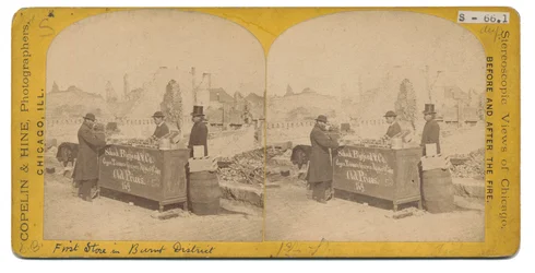First Store in the Burnt District, 1871