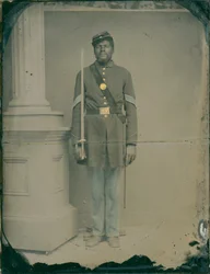 Henry F. Steward, Sergeant in the 54th Massachusetts Volunteer Infantry Regiment, 1863