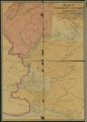 Map of the Township of Oxford, Boroughs of Frankford & Bridesburg with Parts of Bristol, N. Liberties and Cheltenham Townships, 1849