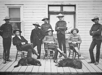 North-West Mounted Police Based in Edmonton to Maintain Law and Order During the Early Days of the Klondike/Yukon Gold Rush