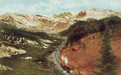 Pikes Peak from Pilot Knob, Altitude
