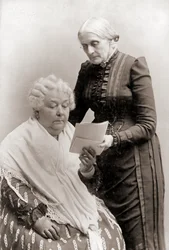 Portrait of Elizabeth Cady Stanton and Susan B. Anthony