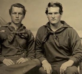 Portrait of Two Sailors in Union Uniform, c.1861