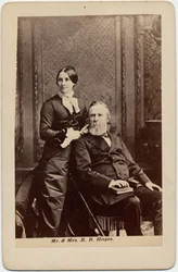 Rutherford Birchard Hayes (1822-93), 19th President of the USA, and Lucy Ware Webb Hayes (1831-89), his wife