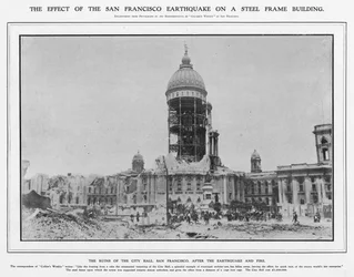 The Ruins of City Hall after the 1906 Earthquake and Fire, 1906