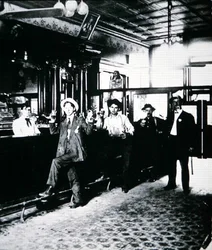 Typical western saloon