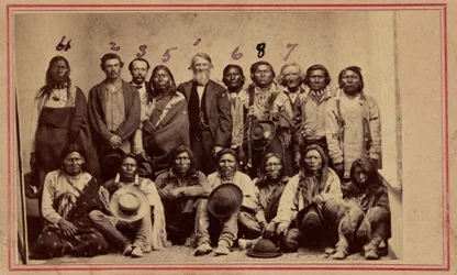 William F.M. Arny with Apache and Ute Chiefs